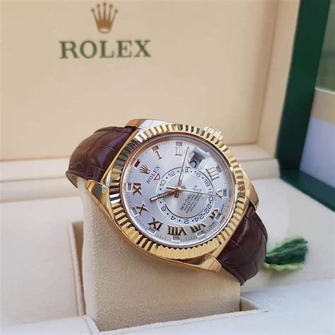 rolex datejust leather band replica|rolex datejust with leather strap.